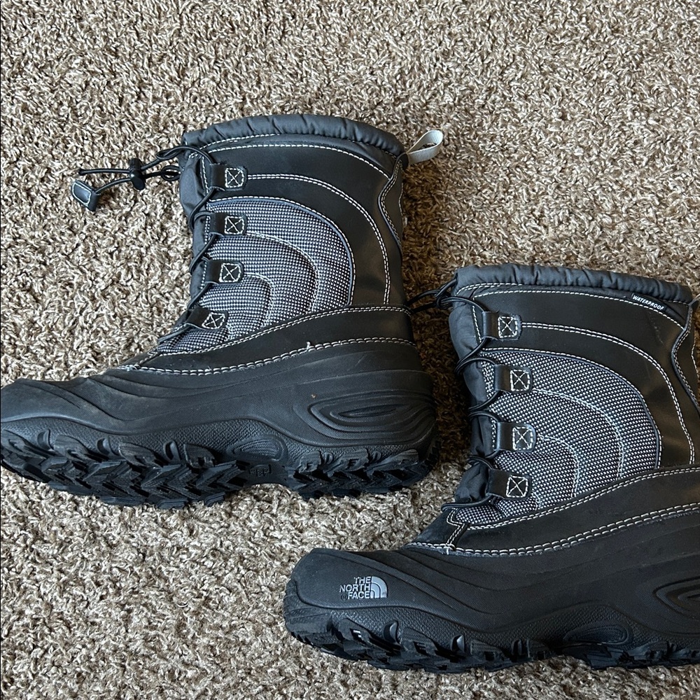 The North Face Black and Gray Winter Boots.  Kids size 5